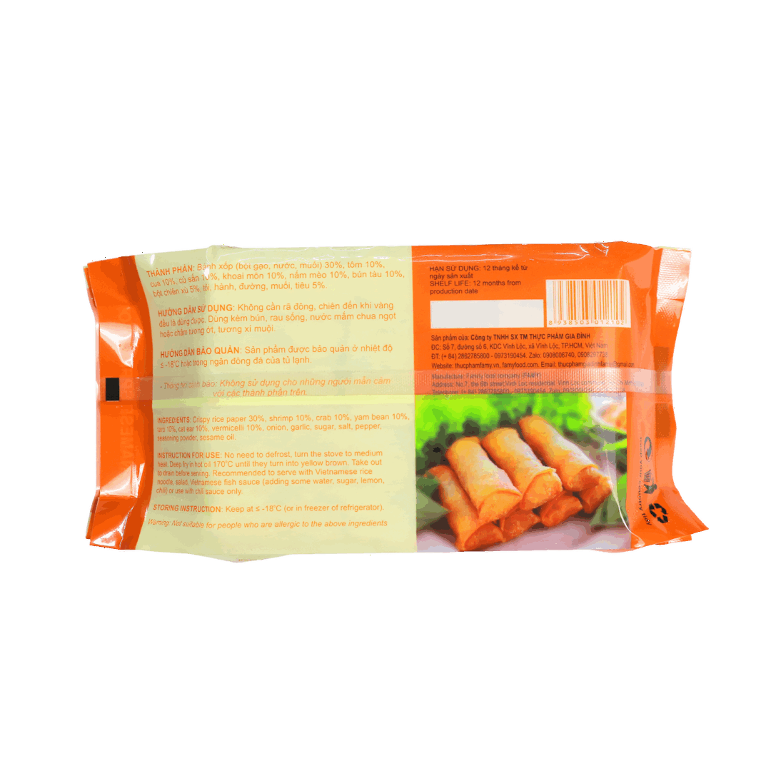 Chả giò xốp tôm cua